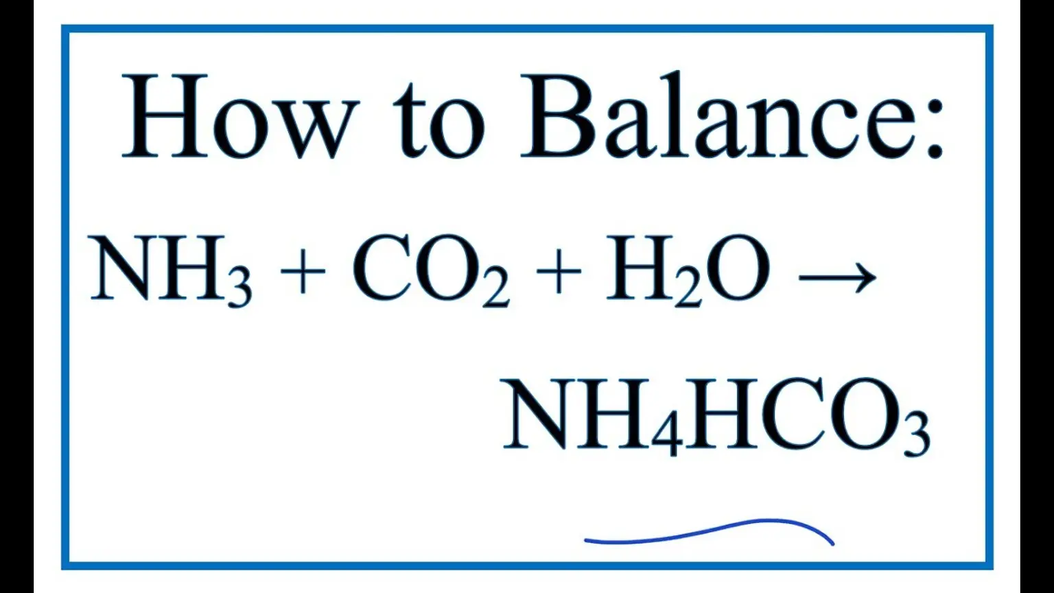 Hướng dẫn phân tách NH4HCO3 → NH3 + CO2 + H2O