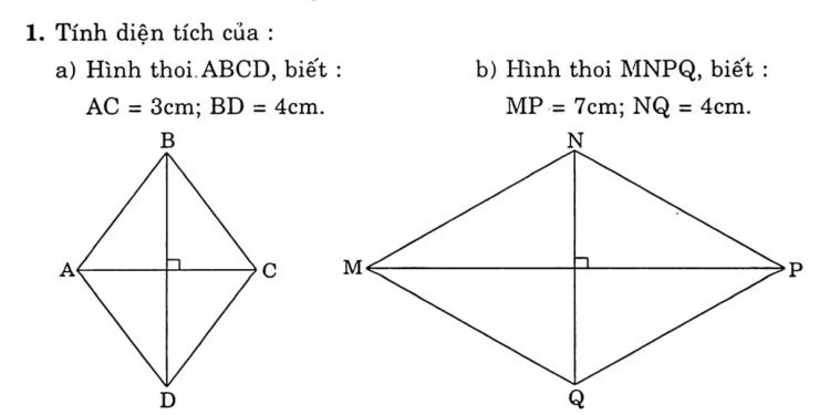 Công Thức Tính Diện Tích Hình Thoi Và Cách Tính Diện Tích Hình Thoi Đơn  Giản - Cao Đẳng Nghề Việt Mỹ