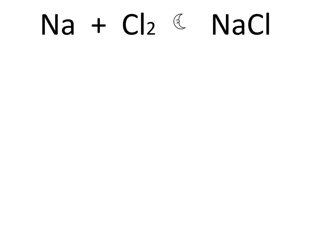 nacl → na cl2 phản ứng hoá học