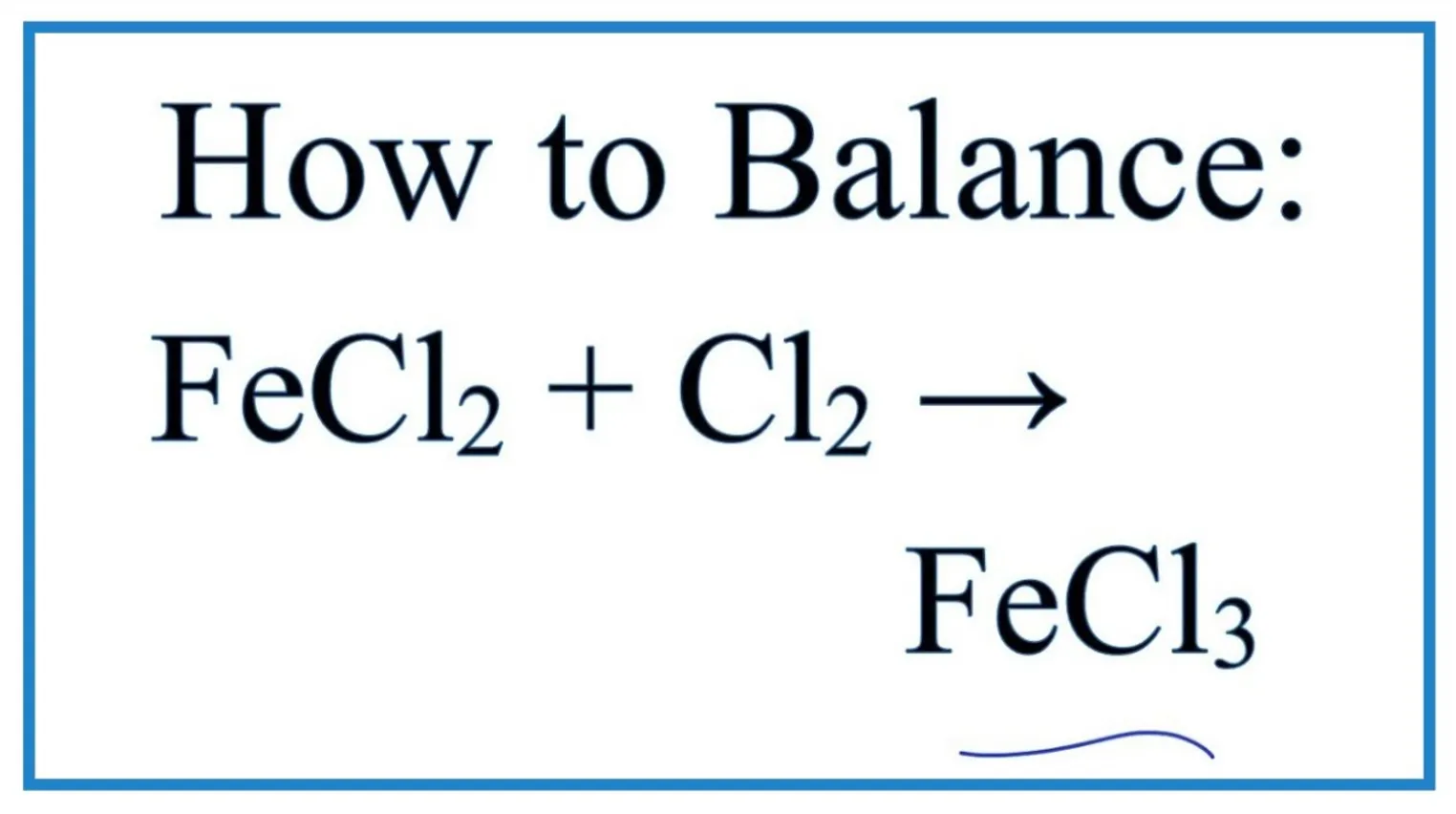 Fecl3 коэффициент