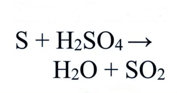s h2so4 → so2 h2o phương trình phản ứng