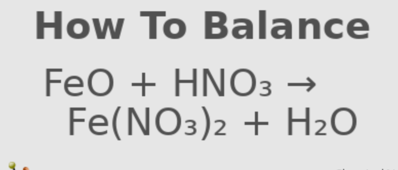 Phản ứng chất hóa học FeO + HNO3